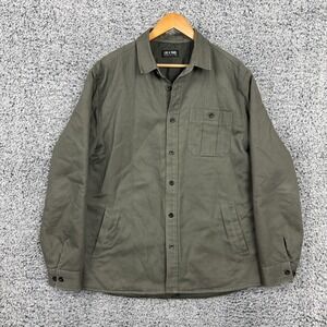 Line Of Trade Jacket Mens XL Green Canvas Shirt Jac Shacket Heavy Workwear